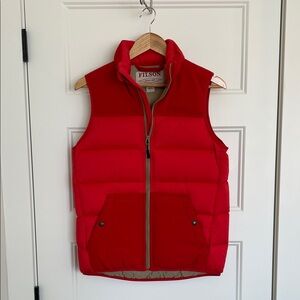 Filson Bright Red Quilted Vest